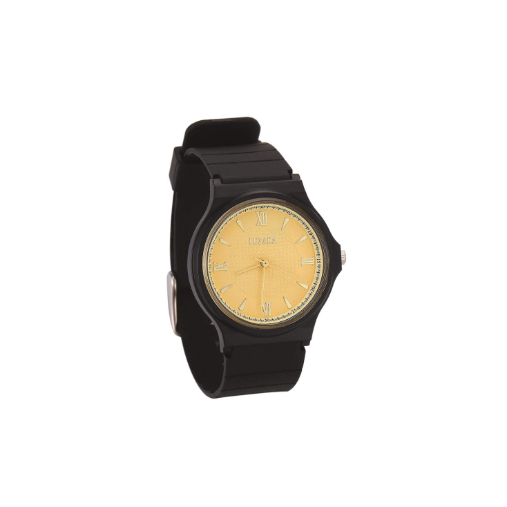 Montre Bracelet Femme Fantaisie Dorée Avec Strass Et Son étui - Quartz - Occasion