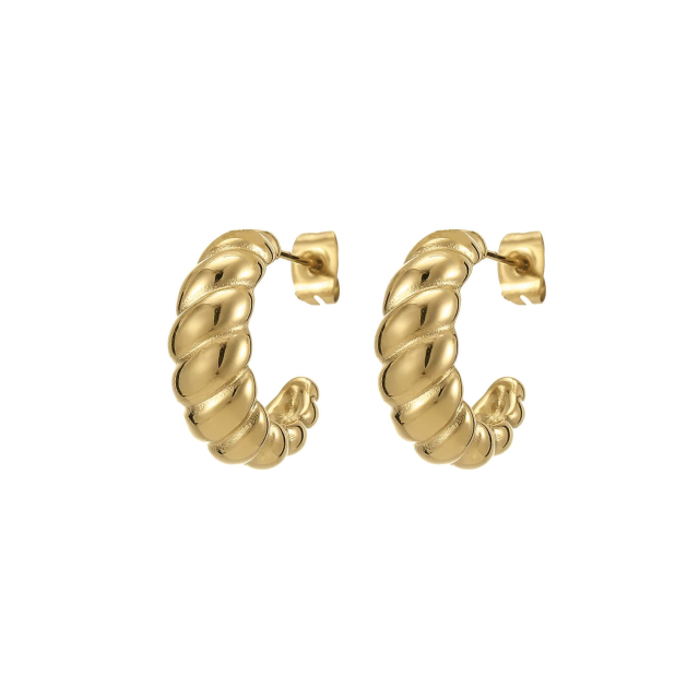 Boucles Milano acier doré or: Trouver les plus beaux bijoux femme de la saison