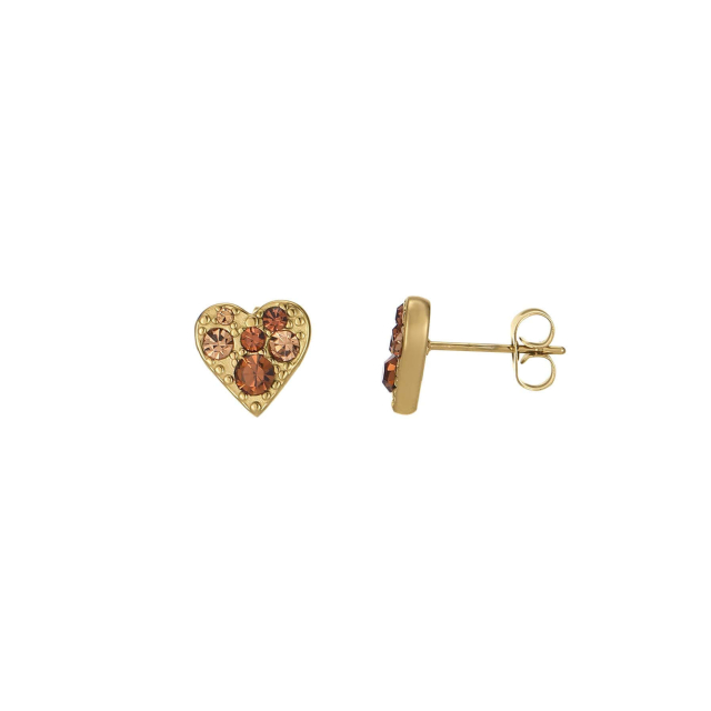 Large choix de Boucles d'oreilles de bijoux en acier, de montres et de sacs à main sur luzaka.com. Boucles Tenerife acier doré or - Réf : 10645