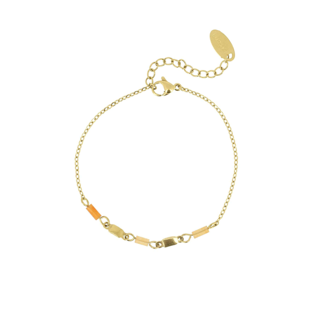 Bracelet Manon acier doré or cristal : Trouver les plus beaux bijoux femme de la saison