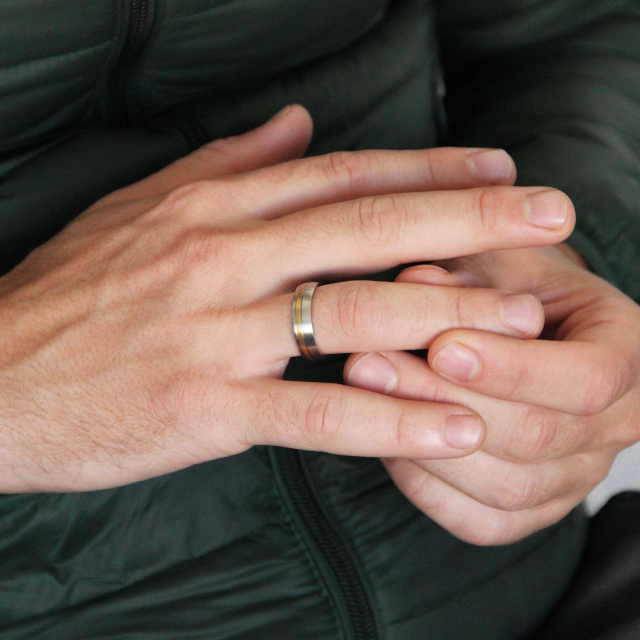 Bague Homme Enzo acier
