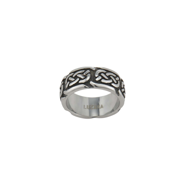 Bague home acier inoxydable HUGO