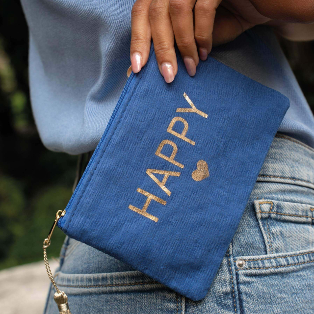 Large choix de Pochettes en gaz de coton - Trousse pochette à message
