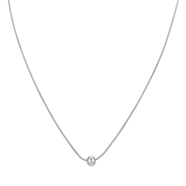 Collier Asio acier argenté