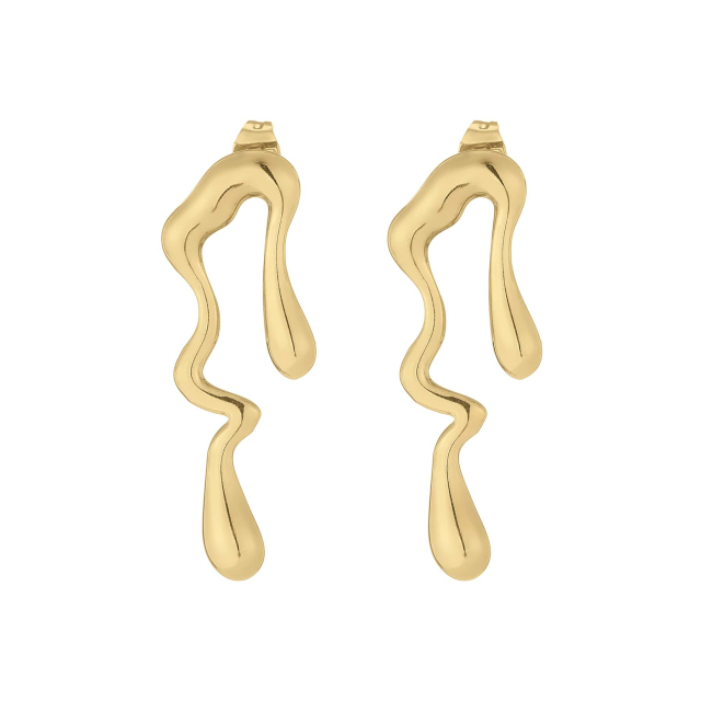 Boucles Zébulon acier doré or