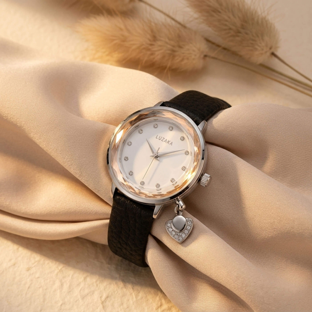 Montre Mélinda noire strass