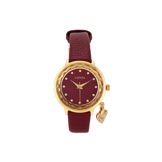 Montre Mélinda bordeaux strass