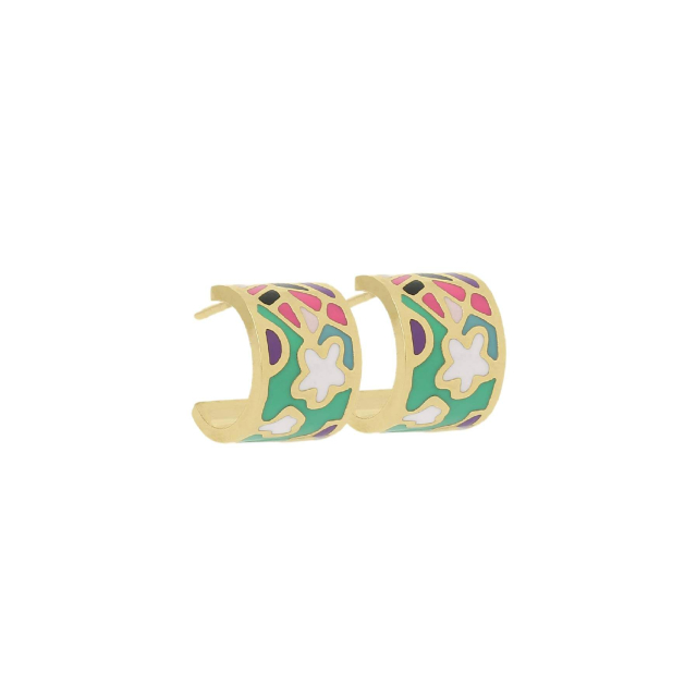 Boucles Art J1 acier doré or