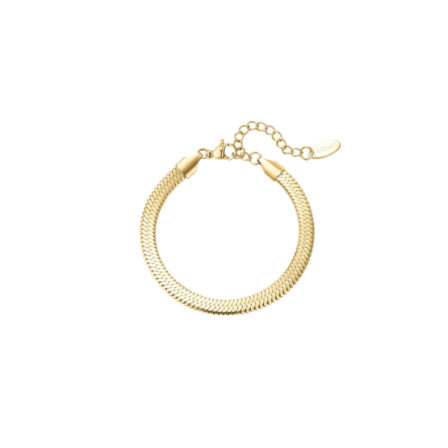Bracelet Maille plate doré or Bracelet Femme Chaine - Cordon- Bijoux et accessoires pas chers pour femme Luzaka Ref.10001