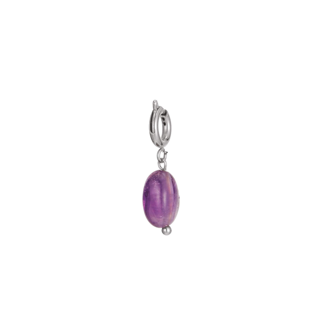 Charm Améthyste acier Charm Femme - Bijoux et accessoires pas chers pour femme Luzaka Ref.10004
