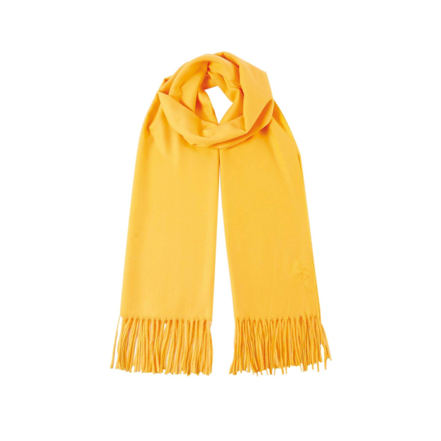 Echarpe Kim unie moutarde Echarpe Femme - Bijoux et accessoires pas chers pour femme Luzaka Ref.10102