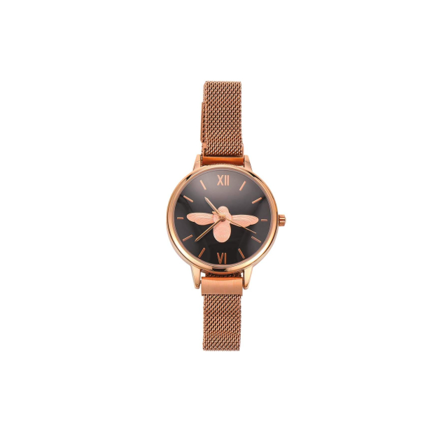 Montre Abeille noire Montre Femme - Bijoux et accessoires pas chers pour femme Luzaka Ref.10181