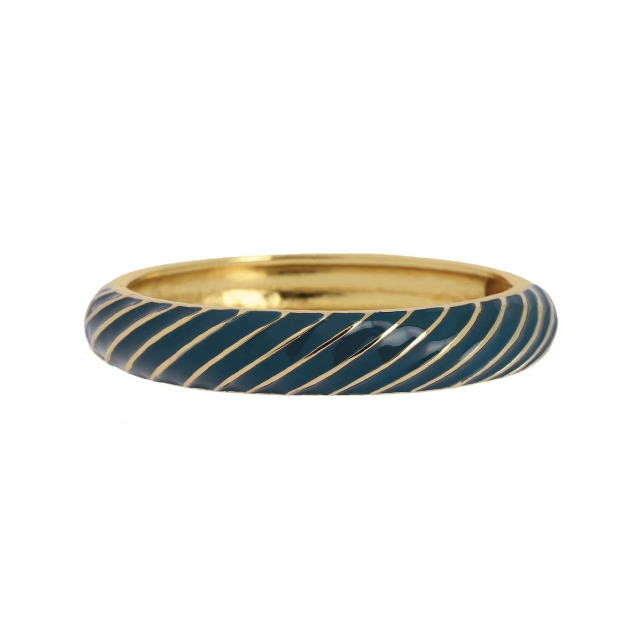 Jonc Lina bleu canard Bracelet Femme Jonc- Bijoux et accessoires pas chers pour femme Luzaka Ref.10361