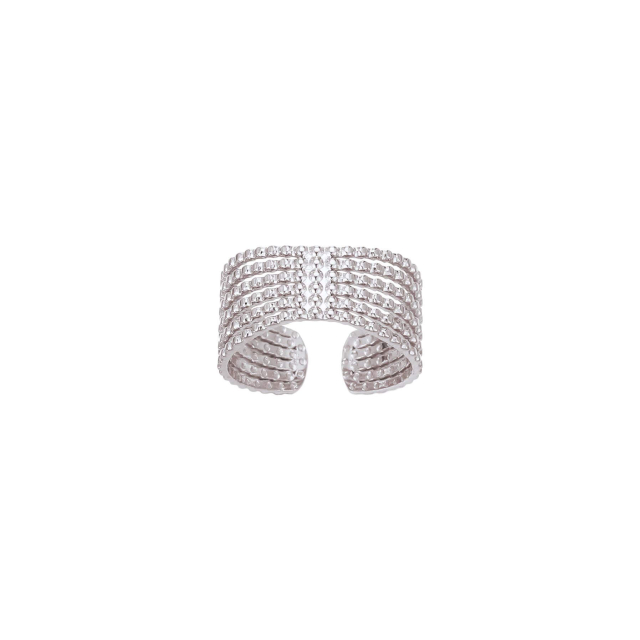Bague Perles acier Bague Femme - Bijoux et accessoires pas chers pour femme Luzaka Ref.10364