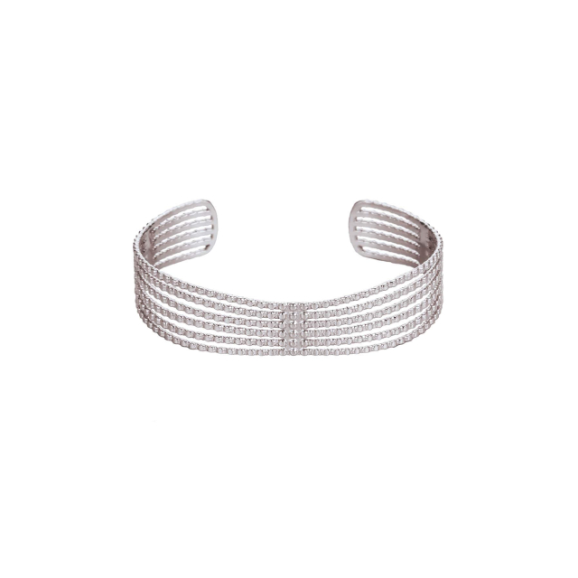Jonc Perles argenté Bracelet Femme - Bijoux et accessoires pas chers pour femme Luzaka Ref.10365