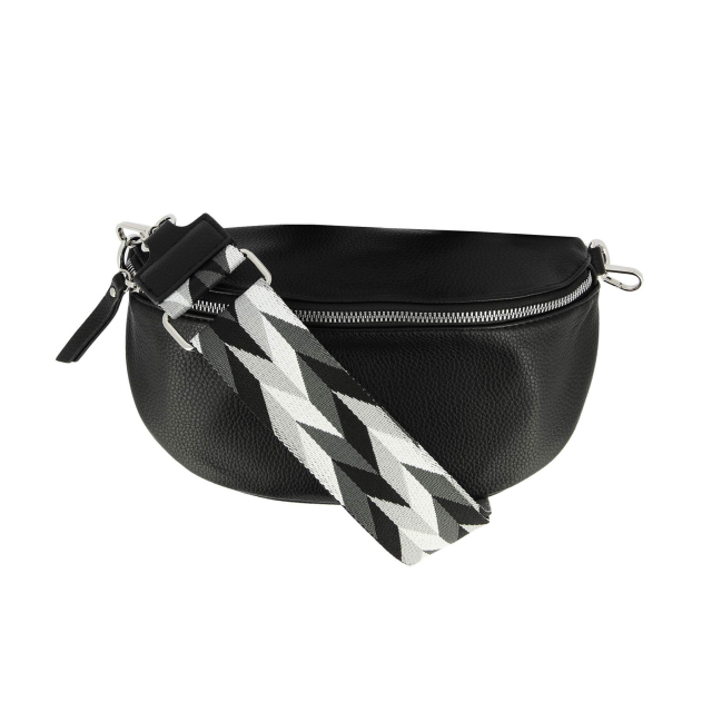 Large choix de Sac à main de bijoux en acier, de montres et de sacs à main sur luzaka.com. Sac Banane Paola noir - Réf : 10404
