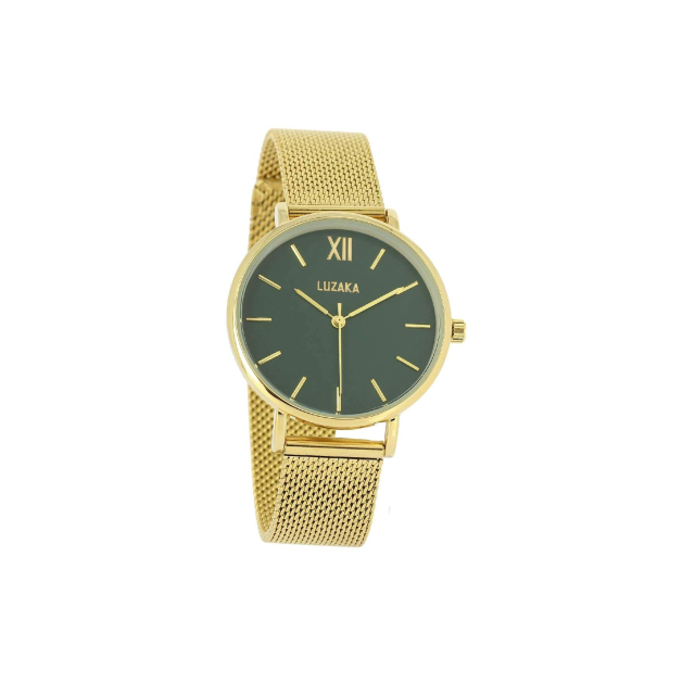 Montre Paloma acier doré or & cadran vert : Trouver les plus belles montres femme de la saison