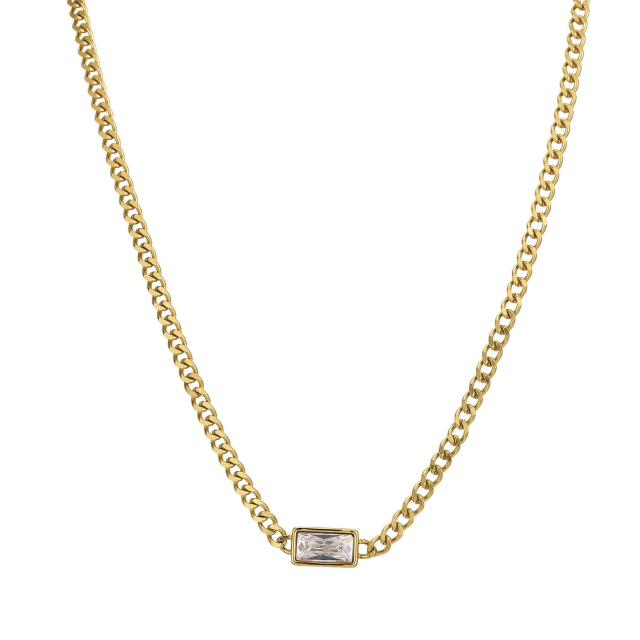 Collier Mila Strass blanc: Trouver les plus beaux bijoux femme de la saison