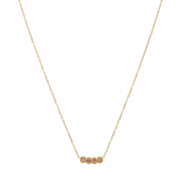 Collier Comete zircons roses: Trouver les plus beaux bijoux femme de la saison