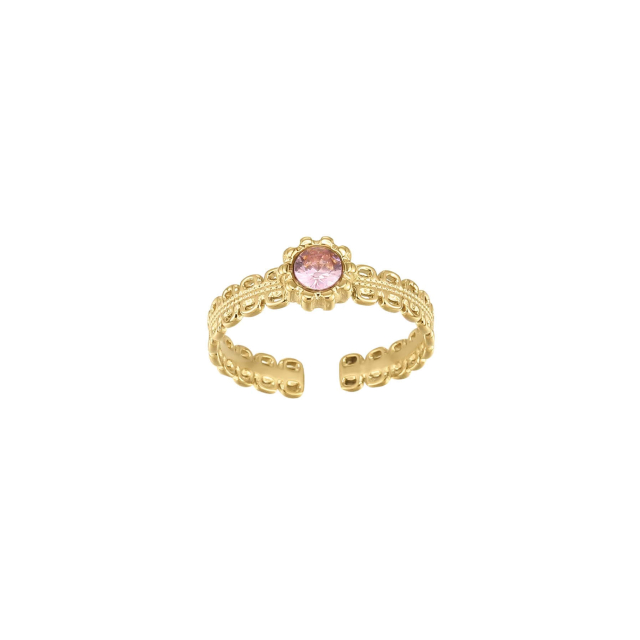 Bague Comete zircon rose: Trouver les plus beaux bijoux femme de la saison