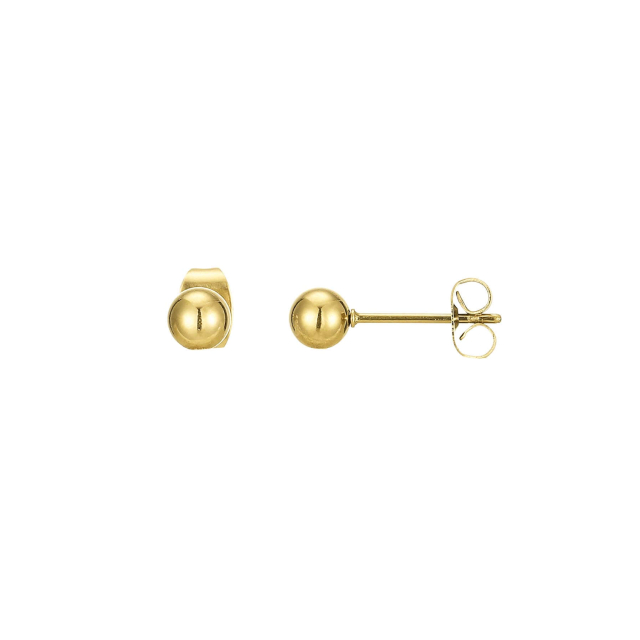 Large choix de Boucles d'oreilles de bijoux en acier, de montres et de sacs à main sur luzaka.com. Boucles Asio acier doré or - Réf : 10473