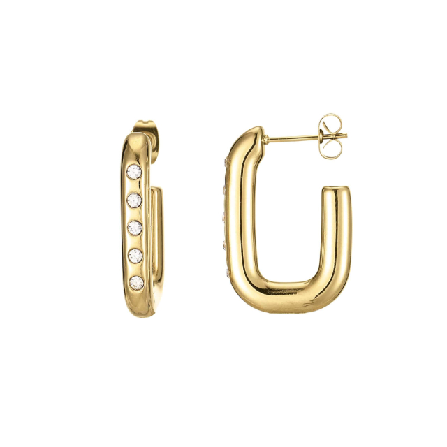 Boucles Lulu strass blanc: Trouver les plus beaux bijoux femme de la saison