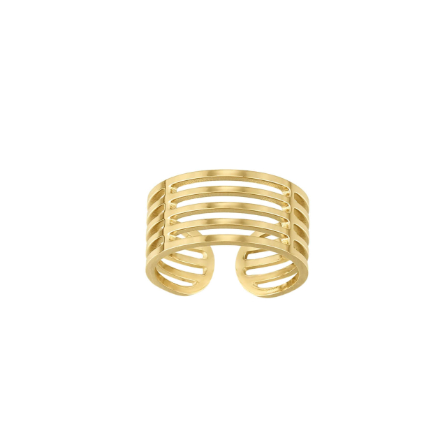 Bague New york acier doré or: Trouver les plus beaux bijoux femme de la saison