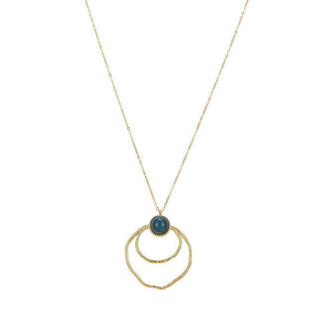 Collier Majo Pierre Apatite bleue: Trouver les plus beaux bijoux femme de la saison