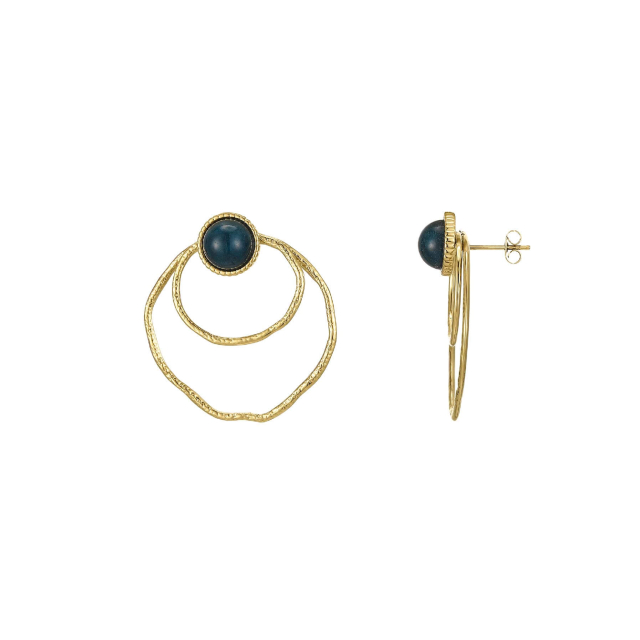 Boucles Majo Pierre Apatite bleue: Trouver les plus beaux bijoux femme de la saison