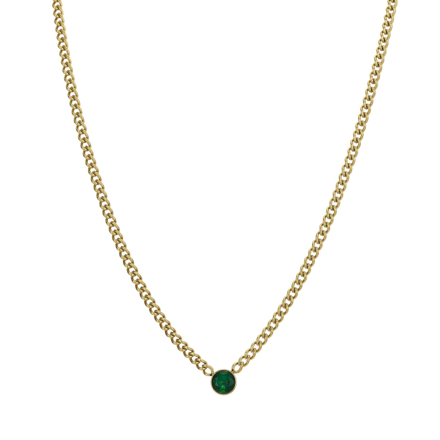 Collier Rondina zircon vert: Trouver les plus beaux bijoux femme de la saison