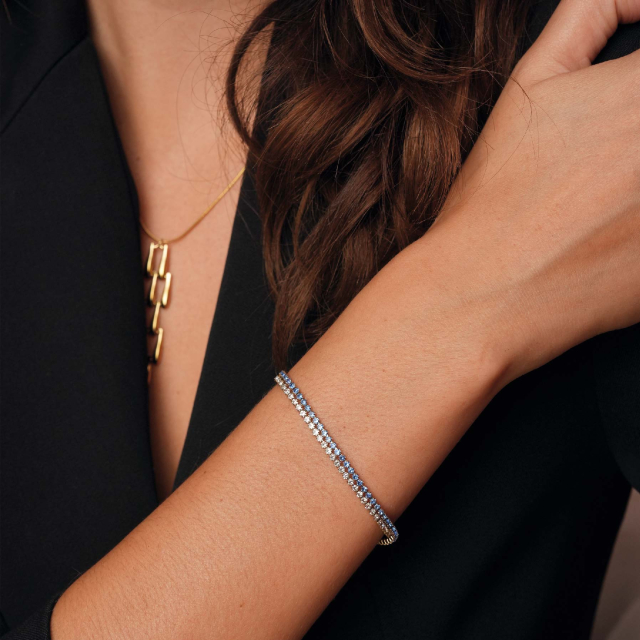 Bracelet Riviera strass blanc: Trouver les plus beaux bijoux femme de la saison