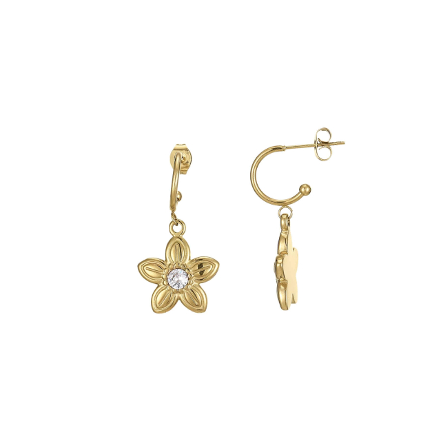 Boucles Javie acier dorée or: Trouver les plus beaux bijoux femme de la saison