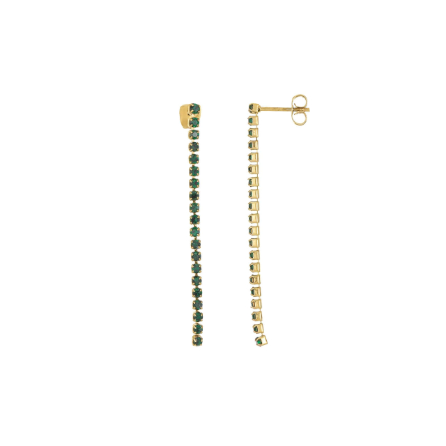 Boucles Avenue strass verts: Trouver les plus beaux bijoux femme de la saison