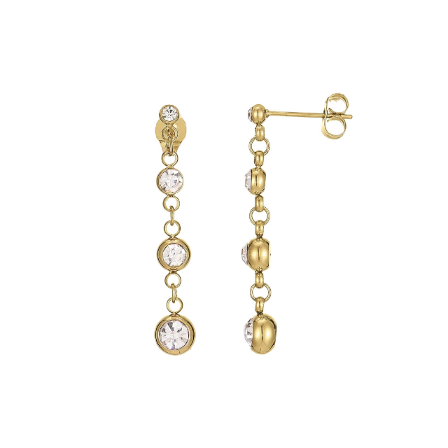 Boucles Storia acier doré or: Trouver les plus beaux bijoux femme de la saison