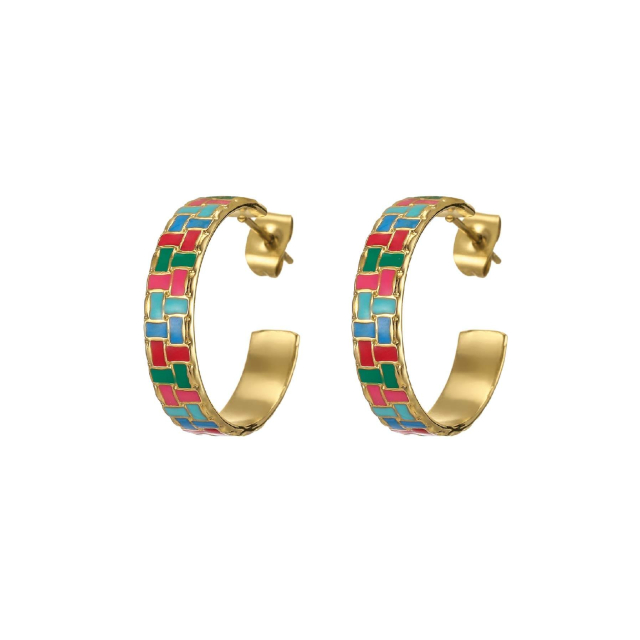 Boucles Rio multicolores acier doré or: Trouver les plus beaux bijoux femme de la saison