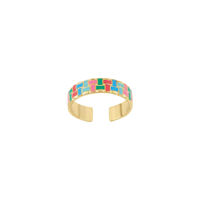 Bague Rio multicolore acier doré or: Trouver les plus beaux bijoux femme de la saison