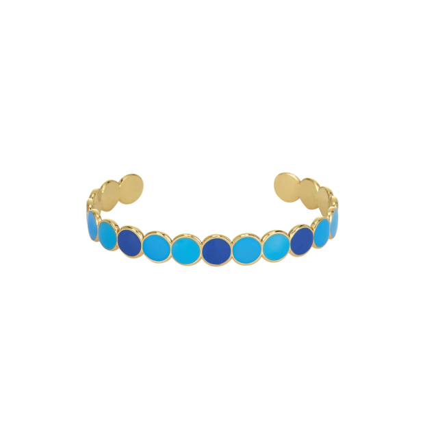 Jonc Baia bleu acier doré or: Trouver les plus beaux bijoux femme de la saison