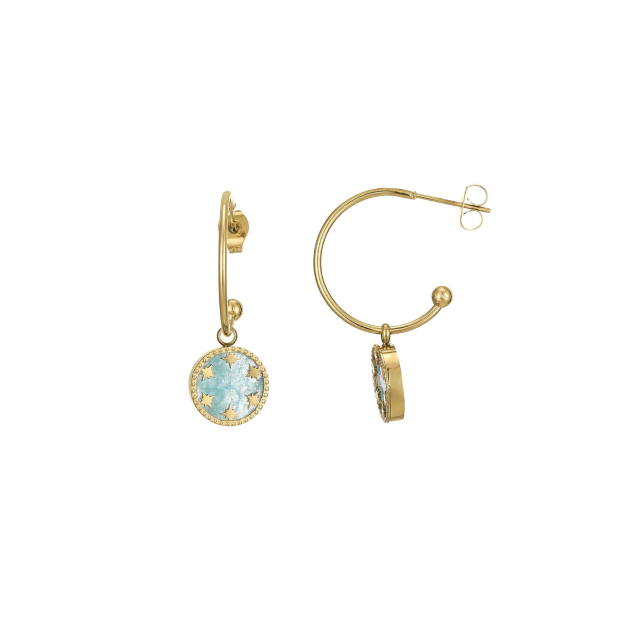 Boucles Etoiles pierre Amazonite: Trouver les plus beaux bijoux femme de la saison