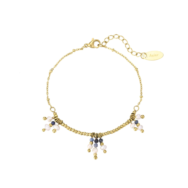 Bracelet Paloma pierres et nacre: Trouver les plus beaux bijoux femme de la saison