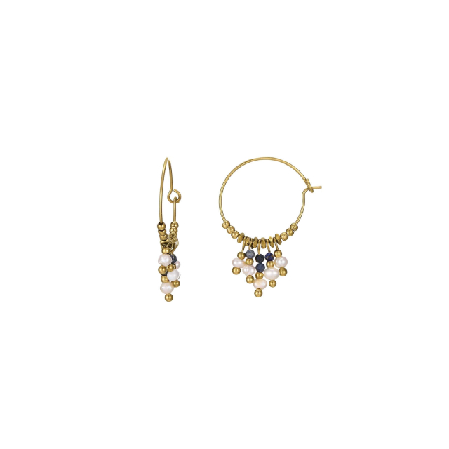 Boucles Paloma pierres et nacre: Trouver les plus beaux bijoux femme de la saison