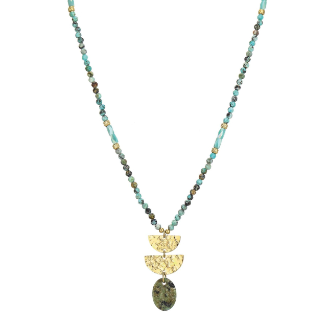 Large choix de Collier - Pendentif de bijoux en acier, de montres et de sacs à main sur luzaka.com. Collier Lucia Pin Africain - Réf : 10785