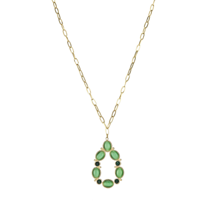 Collier Aurora pierres Cymophane: Trouver les plus beaux bijoux femme de la saison
