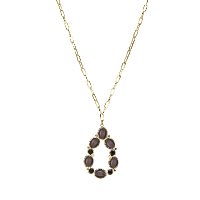 Collier Aurora Quartz noir: Trouver les plus beaux bijoux femme de la saison