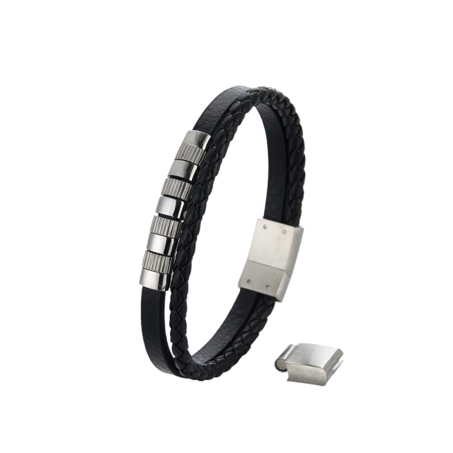 Bracelet Hugo acier argenté : Large choix de bijoux fantaisie en acier pas chers