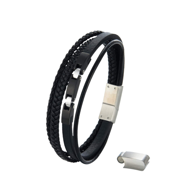 Bracelet Paul acier noir : Large choix de bijoux fantaisie en acier pas chers
