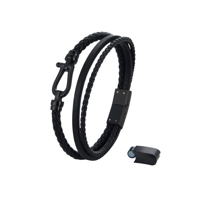 Bracelet Soan acier noir : Large choix de bijoux fantaisie en acier pas chers