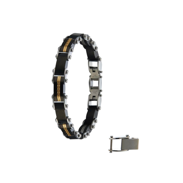 Bracelet Owen acier : Large choix de bijoux fantaisie en acier pas chers