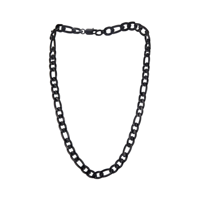 Collier Victor acier noir : Large choix de bijoux fantaisie en acier pas chers