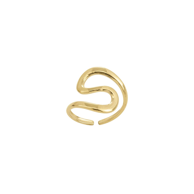 Large choix de Bague de bijoux en acier, de montres et de sacs à main sur luzaka.com. Bague Agathe acier doré or - Réf : 10921