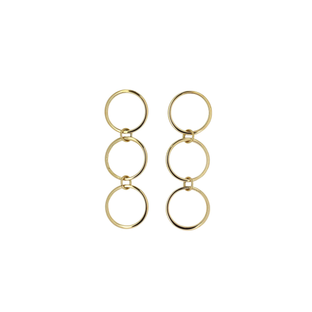 Boucles Julia Acier doré or : Nouvelle collection de bijoux pour femme pas chers